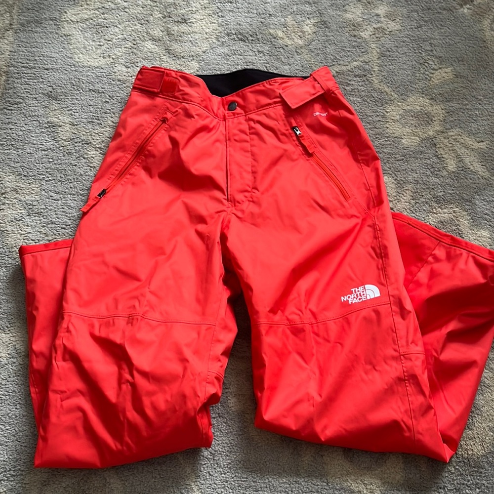 Northface boys 14/16,like new, freedom dryvent & insulated orange snow pants!